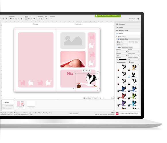 Geburtskarten Selbst Gestalten Mit Der Software