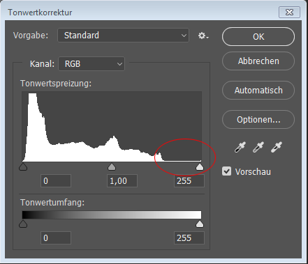 Bilder sind im Vergleich zum Bildschirm zu dunkel