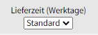 Aktuelle Lieferzeiten