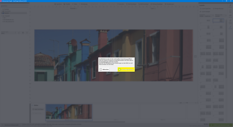 Externes Bildbearbeitungsprogramm mit der Software verknüpfen